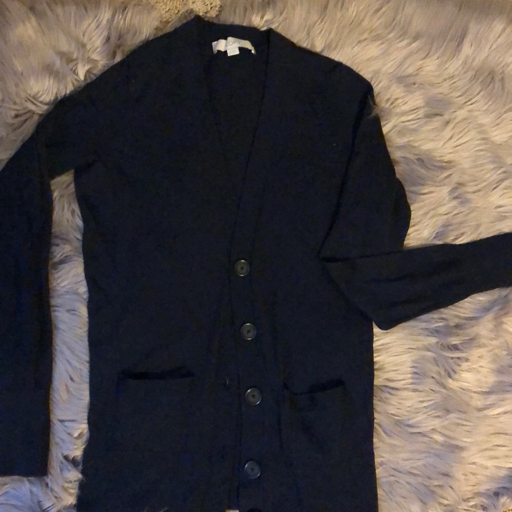 Navy cardigan